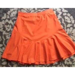 Ro & De Women’s Orange Ruffled Cotton Skirt Size M